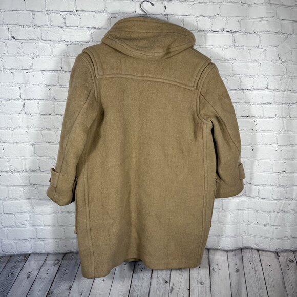 Burberry Duffle Toggle Coat Jacket Nova Check Lining Wool Hooded Preppy READ - Picture 6 of 15